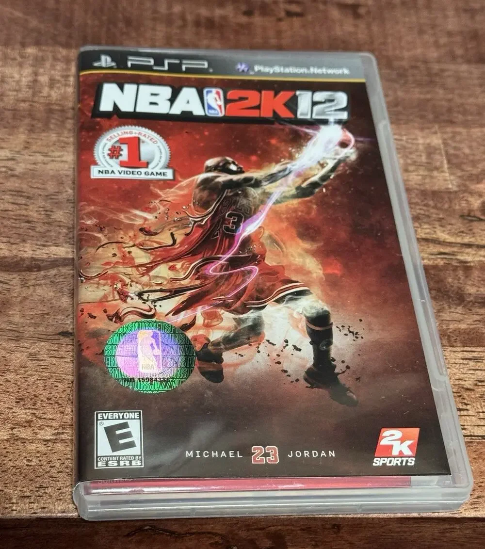 NBA 2K12 (Sony PSP, 2011) Michael Jordan Artwork CASE AND MANUAL ONLY! No Game